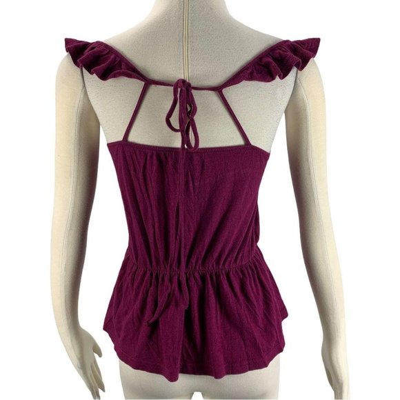 Jovovich Hawk Small Purple Top Sleeveless Wrap Tie - Picture 3 of 7